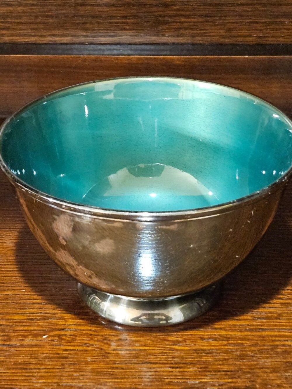 Towle Silversmiths Silver Bowl with Enamel Lining